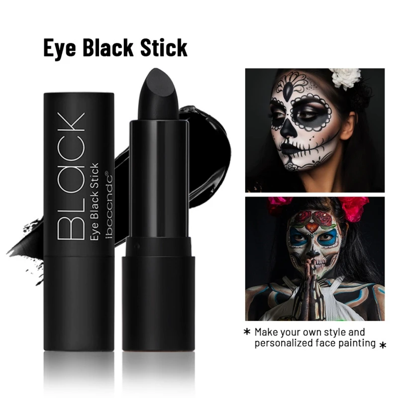 Black Eyes Face Body Paint Stick Cream Makeup Pen Safe Lighweight Halloween Costume Party Sports Waterproof Maquiagem No Toxic