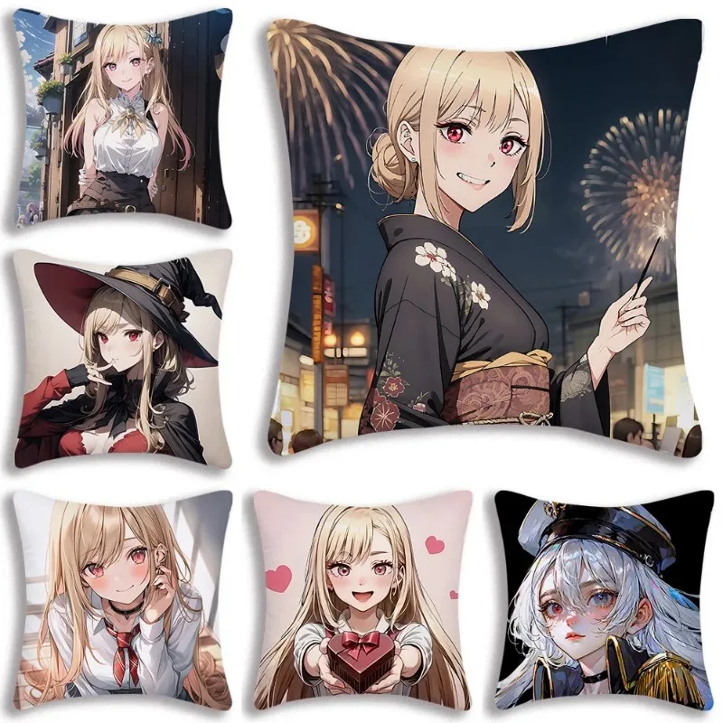 

Аниме Марин кавайная наволочка Kitagawa мультяшный Диванный декоративный домашний принт милый чехол для подушки