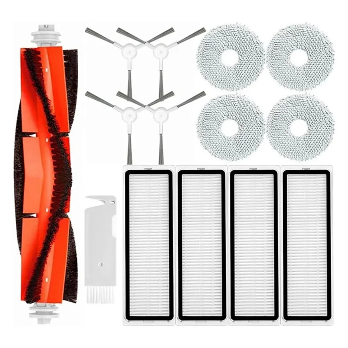 Vacuum Cleaner Accessories Set Compatible for Xiaomi Robot Vacuum S10+ / S10 Plus Replacement Spare Parts Accessories