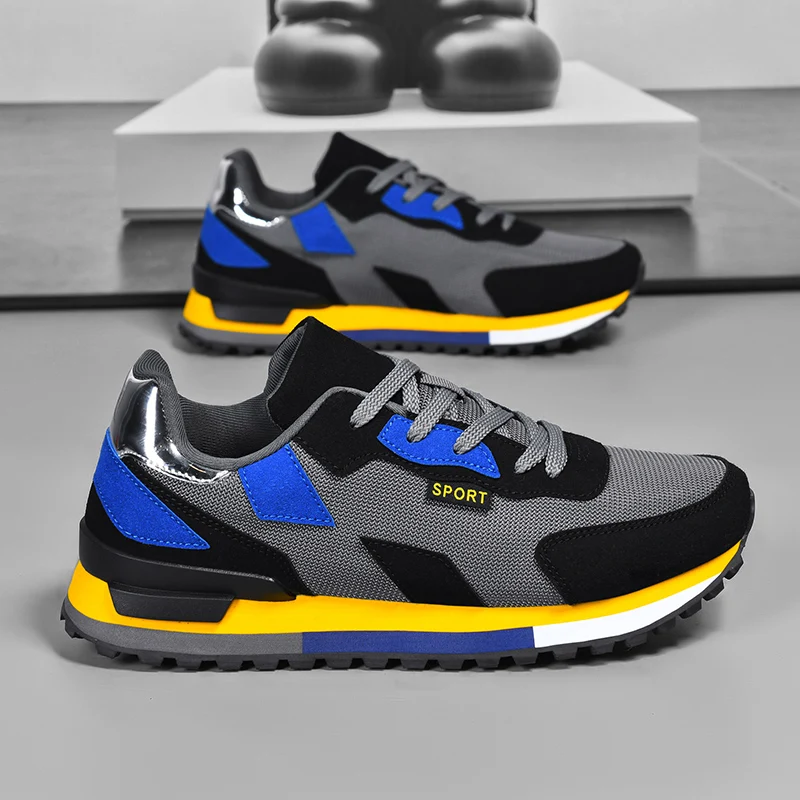 

Men's four season speed runing shoes breathable outdoor wear-resistant casual comfortable sneakers soft-sole racing sports shoes