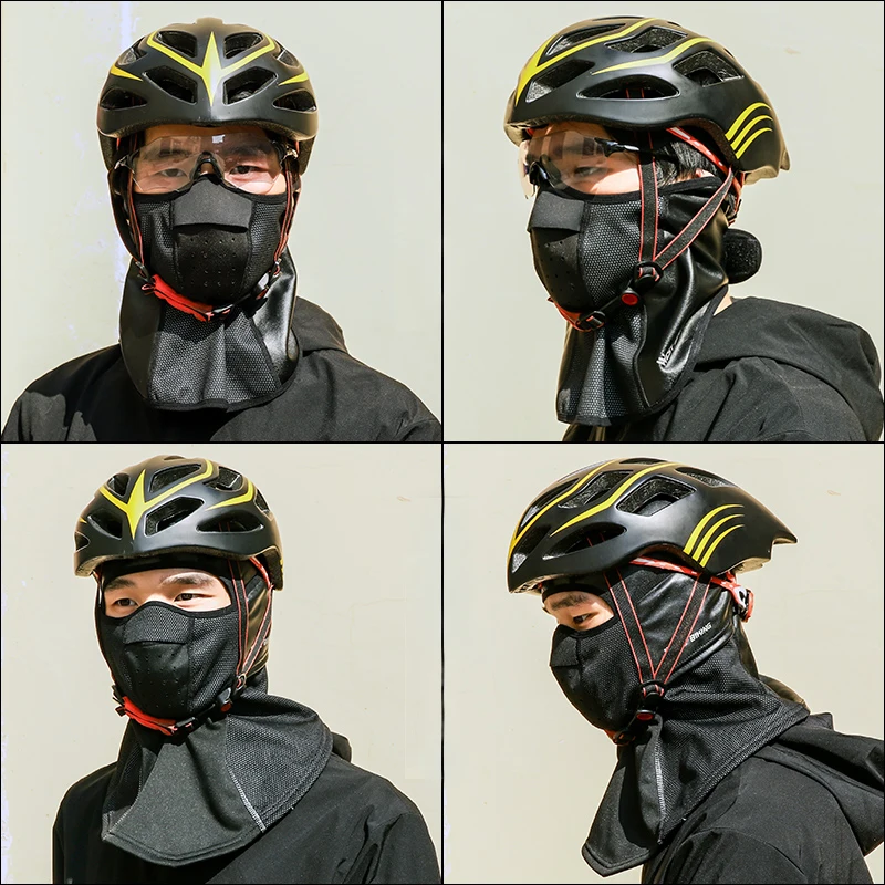 WEST BIKING Winter Military Tactical Balaclava Snow Waterproof PU Leather Men\'s Cycling Caps Fishing Hunting Skiing Face Shield