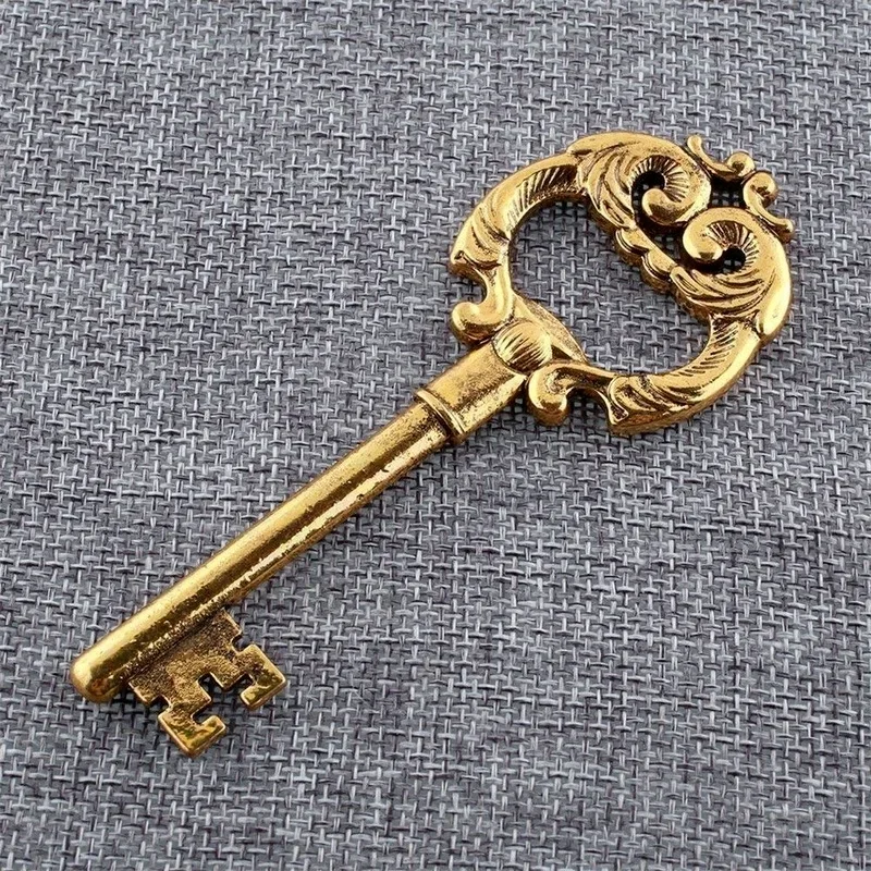Metal Opener Alloy Party Favors Gift Bottle Opener Bar Kitchen Tool Vintage Key Shape Key Chain