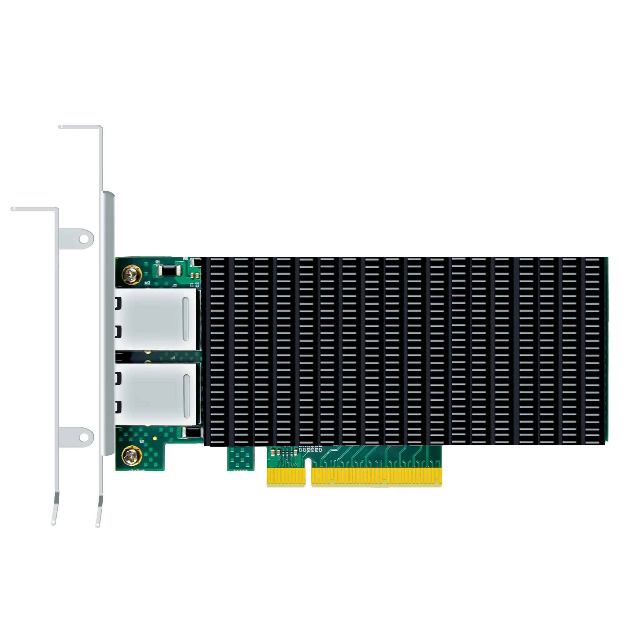2-Port 10G RJ45 Ethernet Network Card with Intel X540 Controller, PCIE 2.0 X8 Interface