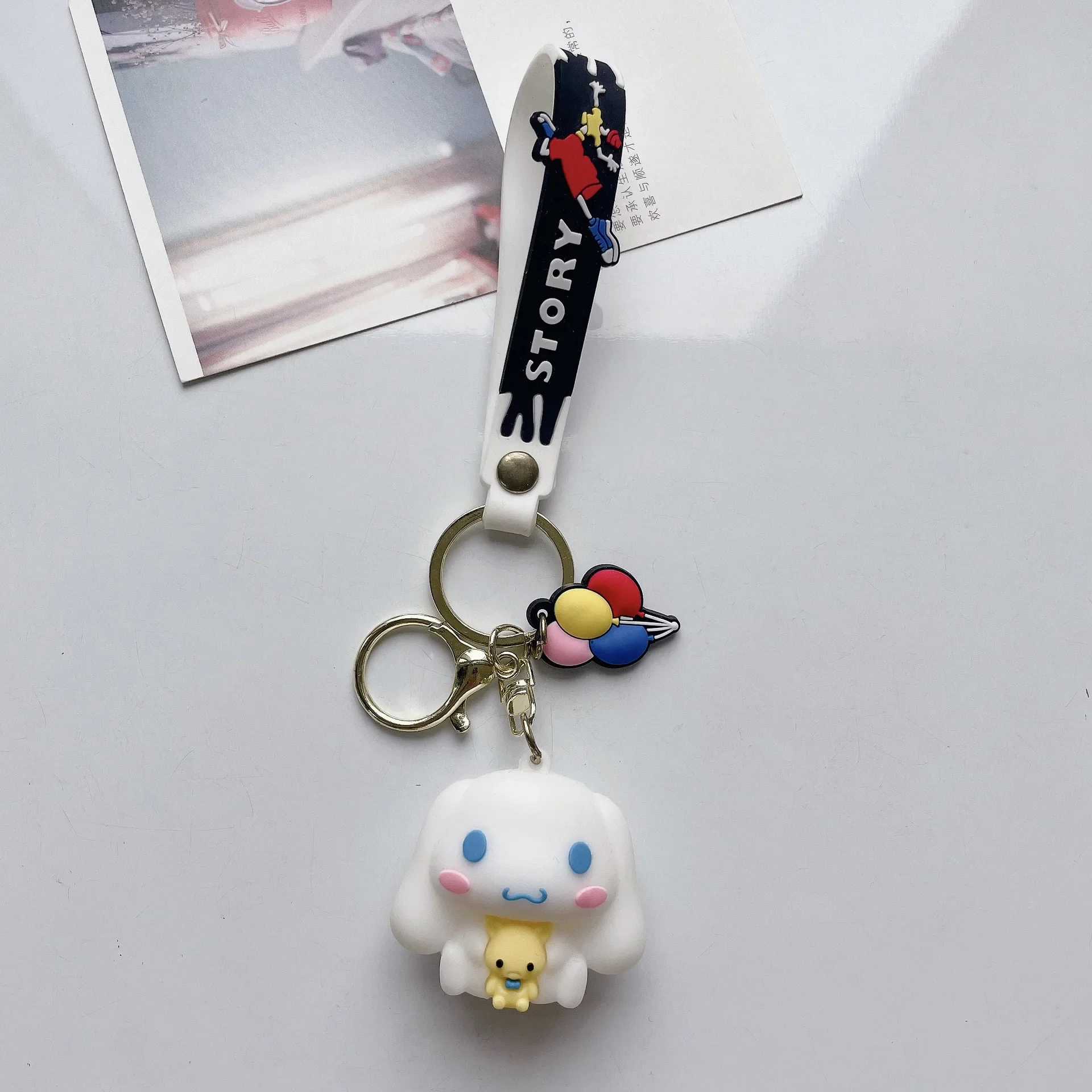 Sanrio Cartoon Cute Kuromi Pochacco Keychains My Melody Pompompurin Cinnamoroll Keyring Keys Holder Accessories Gifts