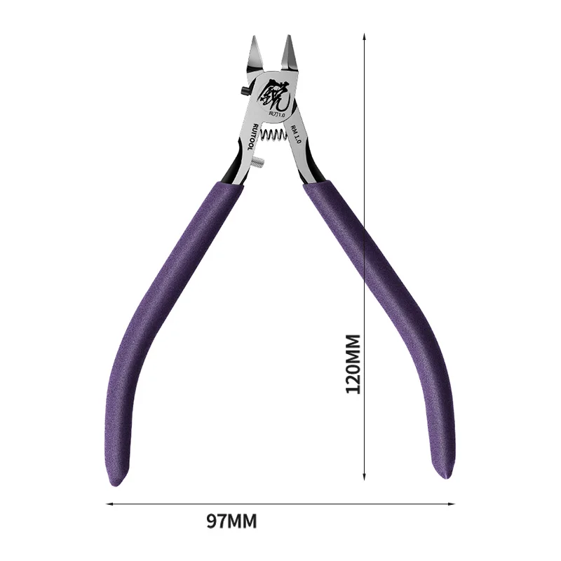 Tronchesi modello da 4,7 pollici Strumenti di costruzione di modelli Gundam ultrasottili a taglio singolo per principianti per riparare e aggiustare modelli in plastica