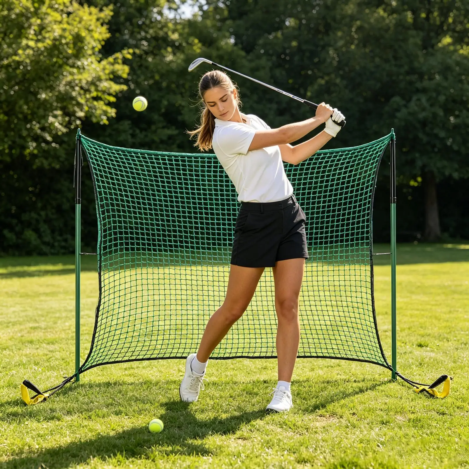 Golf Hitting Net Outdoor Training Swing Aid Golf Practice Nets For Backyard For Men Women Adults Golfer Sports Game Home Gym