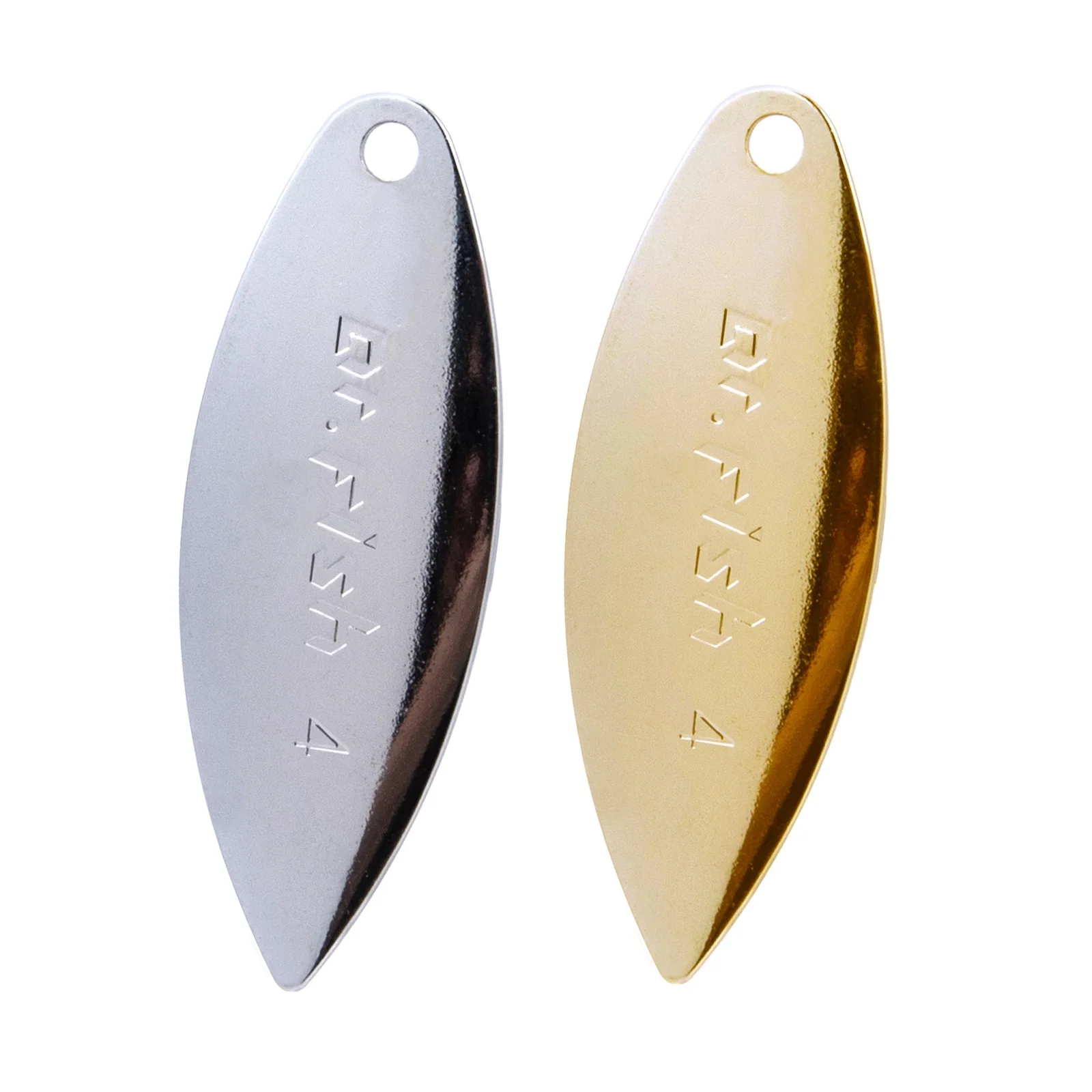 

10/30pcs Fishing Spinner Blade Willow Gold Silver Lure Making Parts for DIY Spinnerbait Inline Spinner Walleye Rigs #1-#6