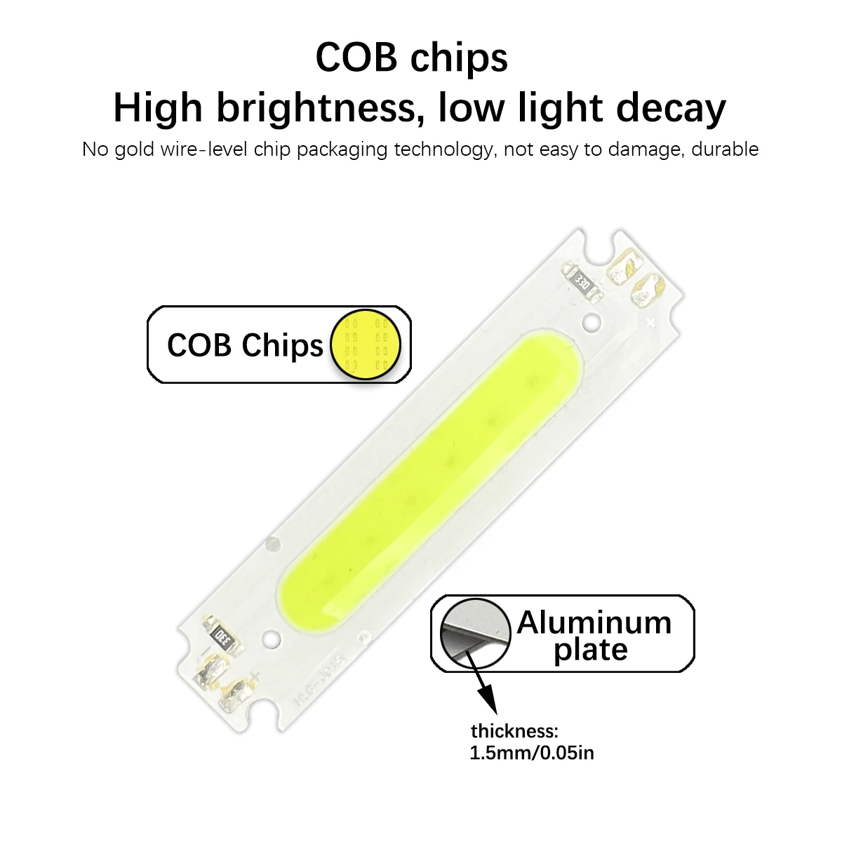 5PCS 60*15mm COB LED Light Bulb 12V 2W LED Diode Lighting Chip Red Blue Pink Green Yellow White Color for DIY Lamp Bulbs