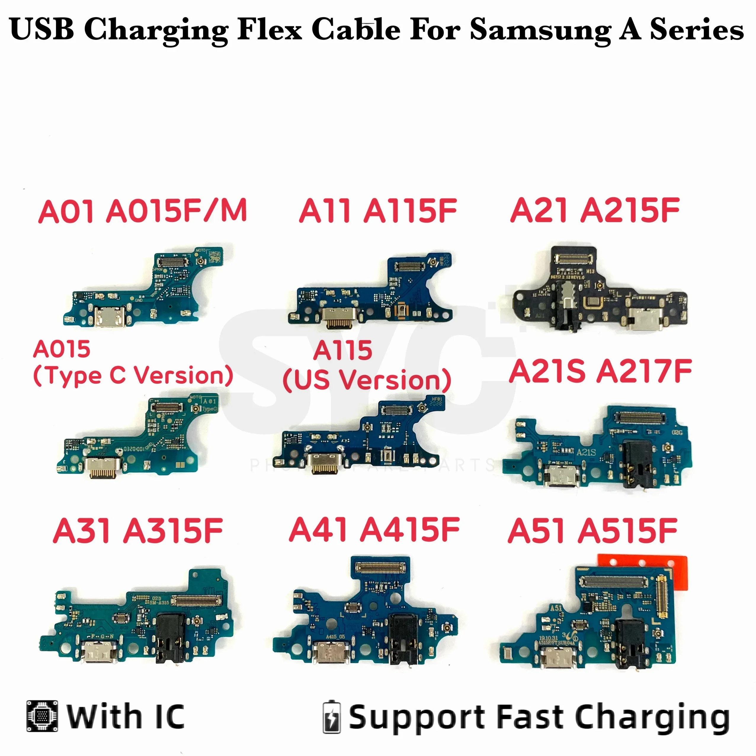 

1Pcs Good quality USB Port Charger Dock Connector Charging Board Flex Cable For Samsung A01 A11 A21 A21S A217F A31 A41 A51 A71