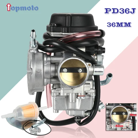 Карбюратор PD36J 36 мм для Yamaha Kawasaki Suzuki KFX 400cc, универсальный, другой, 300cc до 500cc, гоночный мотокросс, квадр...