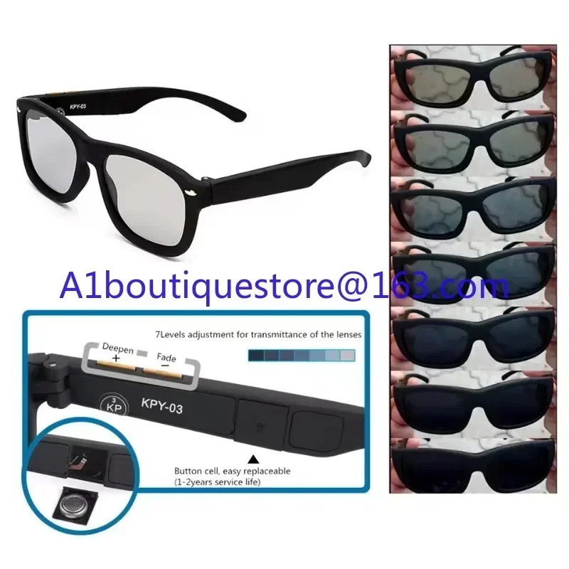 

Glasses Slide Dimming Photochromic Sunglasses Lcd Smart 0.1s Electrochromic