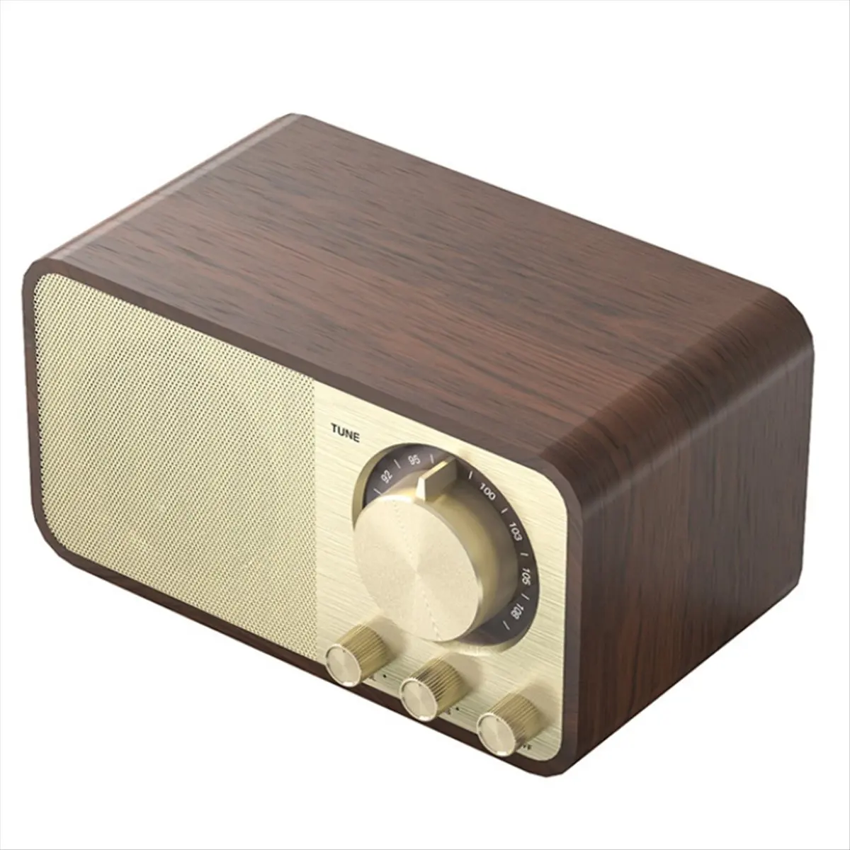 618 Mega Sale-Portable Retro FM Radio Solid Wood Vintage Radio Receiver Wireless Subwoofer Bluetooth Speaker Sound Box