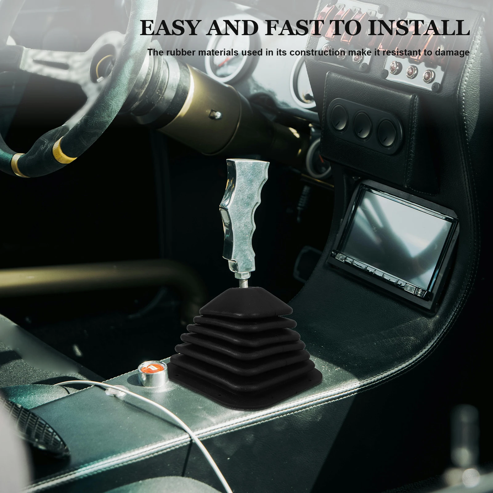

Steering Gear Lever Cover Shift Protective Transmission Shifter Boot Designed Fit Easy Install Prevent Debris Shift Lever Cover