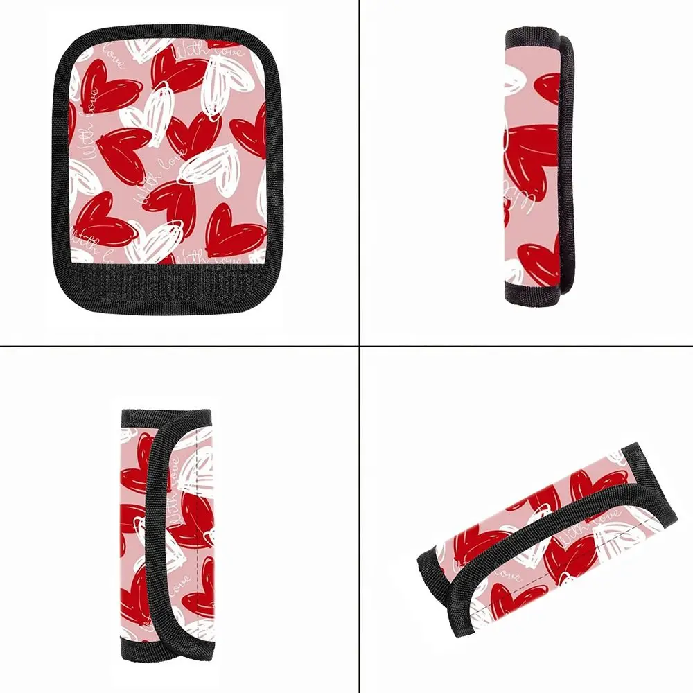 Soft Luggage Handle Cover Anti-slip Love-heart Luggage Handle Wrap Grip Waterproof Replacement Suitcase Bag Handle Sleeve
