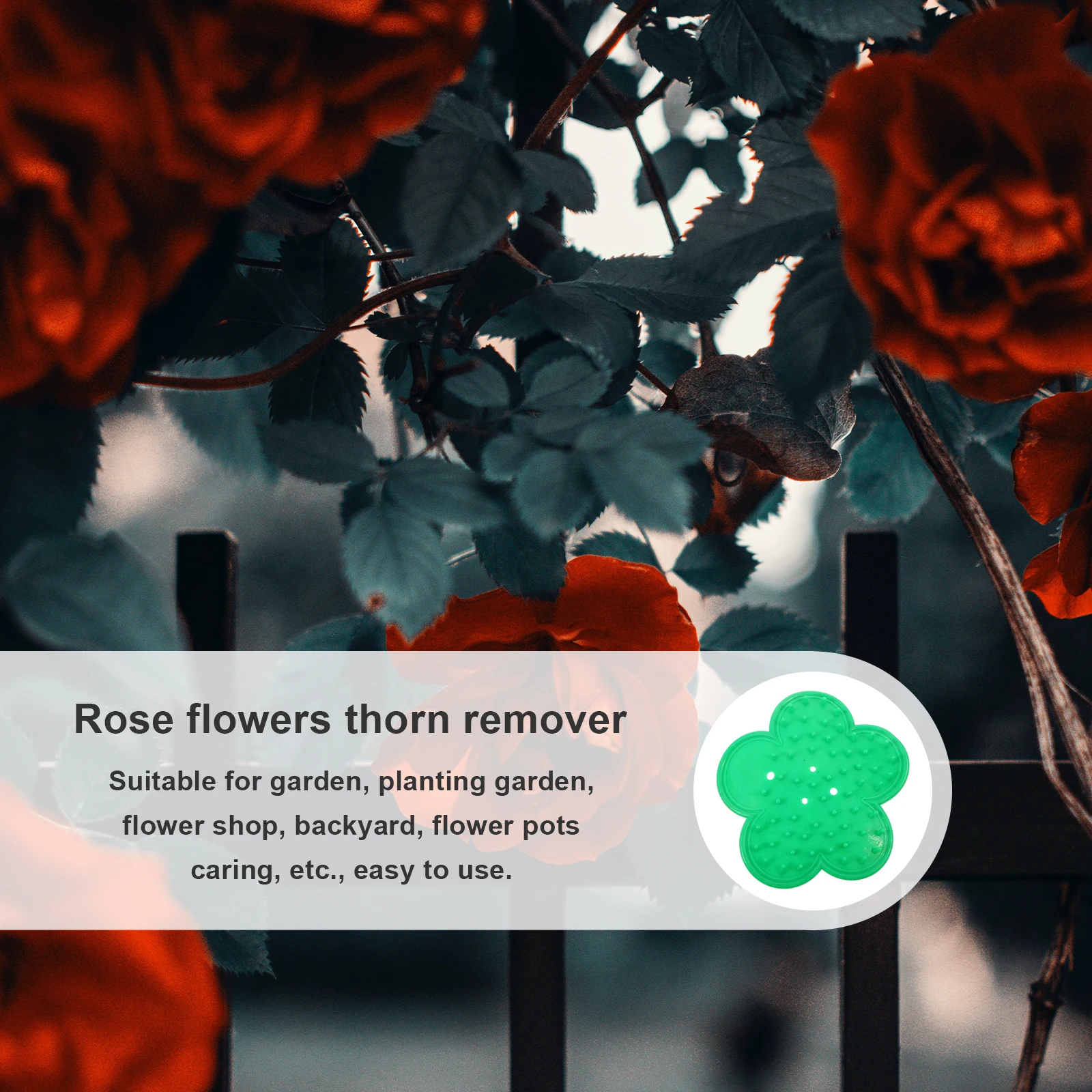 

9pcs Rose Pruners Silicone Thorn Remover Tools for Gardening Leaf Stripping Durable Easy Use Flower Shop Supplies