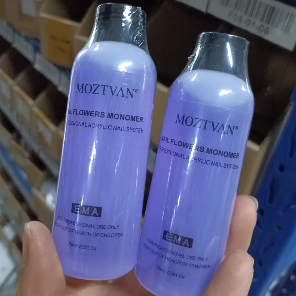 40/75/120ml EMA Acrylic Liquid Monomer Professional Nail Acrylic Crystal Liquid For Manicure Build Acrylic Powder Nail Extension