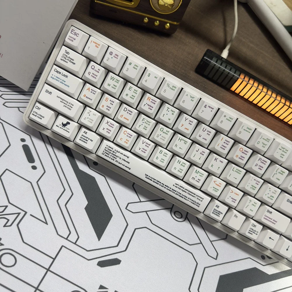 New Programmer PBT Keycaps OEM Profile Dye-Sublimation, Custom Personalized Keycaps for 64/68/75/84/980/87 Layouts