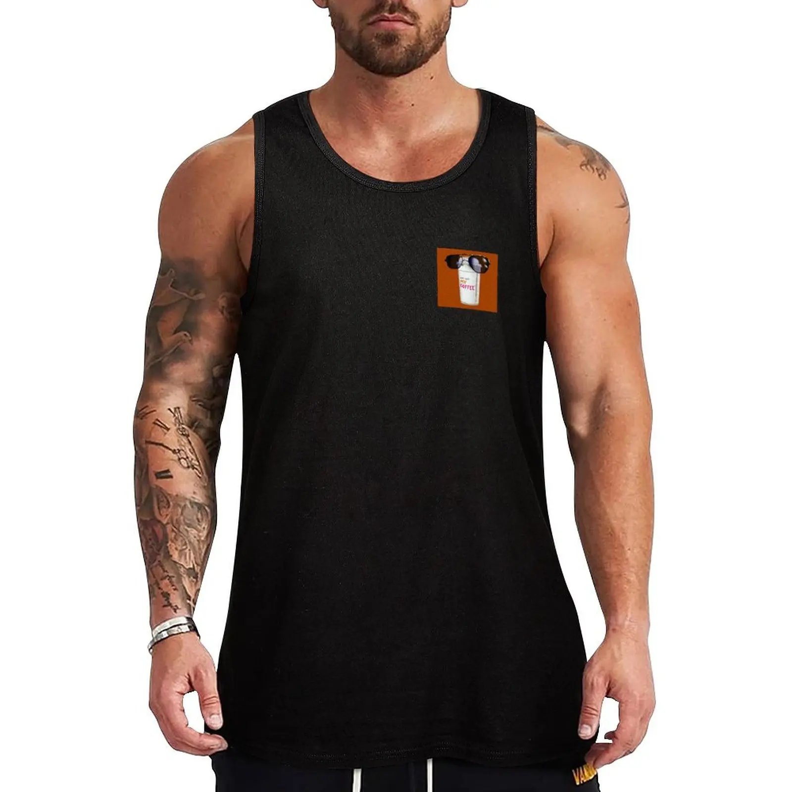 test Tank Top Male clothes Muscle fit men clothes fitness clothing for men