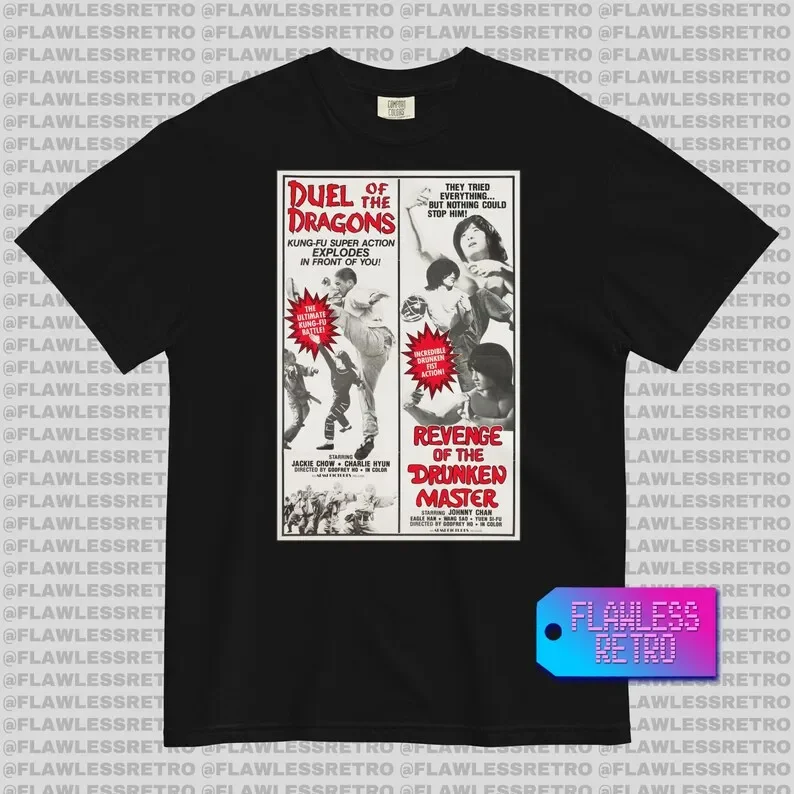 Duel of the Dragons Retro Movie Poster Tee