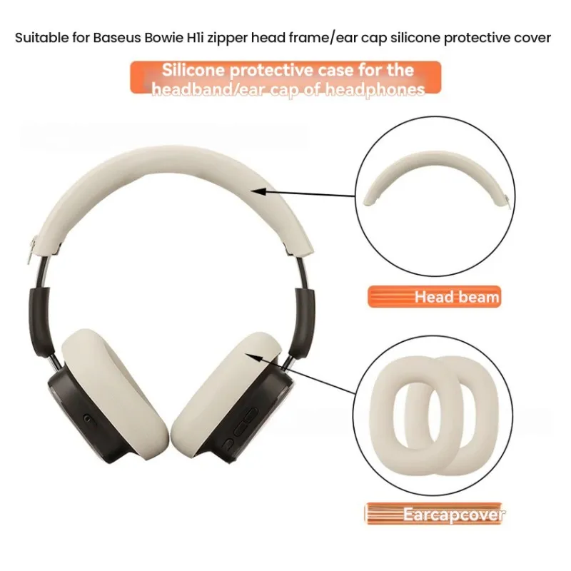 A003 Replacement Ear Pads for Bowie H1i Headphone Accessories Earpads Headset Beam Head Pad Repair Parts