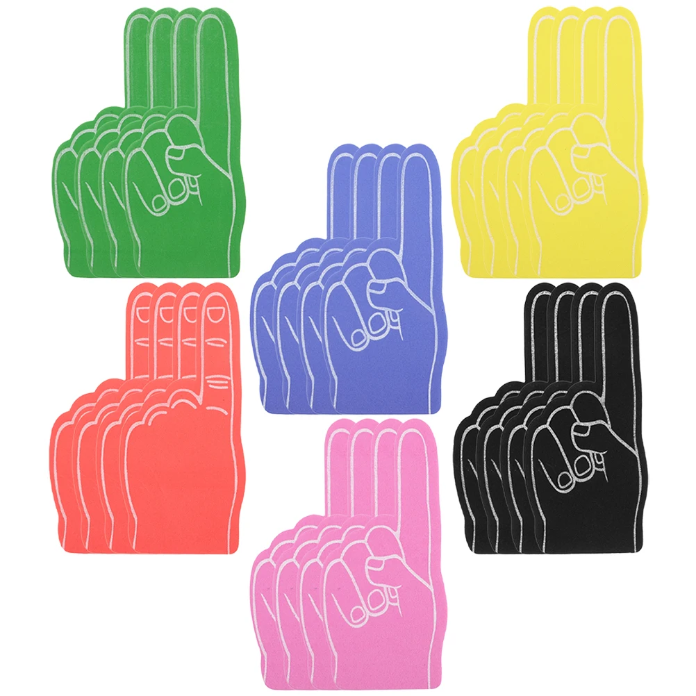 

24 шт., пенопластовые пальцы, аплодисменты, реквизит для спортивных мероприятий, шумогенератор, товары для вечеринок, легкий удобный командный духовой механизм