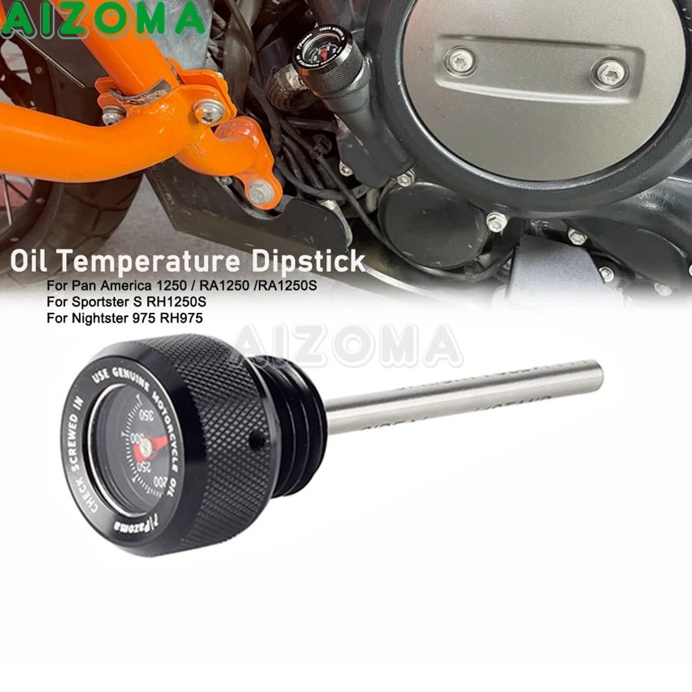 Wskaźnik temperatury wskaźnika poziomu oleju do motocykli Harley Pan America 1250 Sportster S 1250 Nightster 975 Wtyczka silnika Dip Stick 21 up