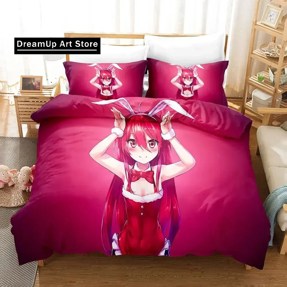 Kawaii Girl Cartoon Shakugan No Shana Bedding Set Anime Bed Linen Quilt Duvet Cover Sets Home Decor Single Queen King Size Gift