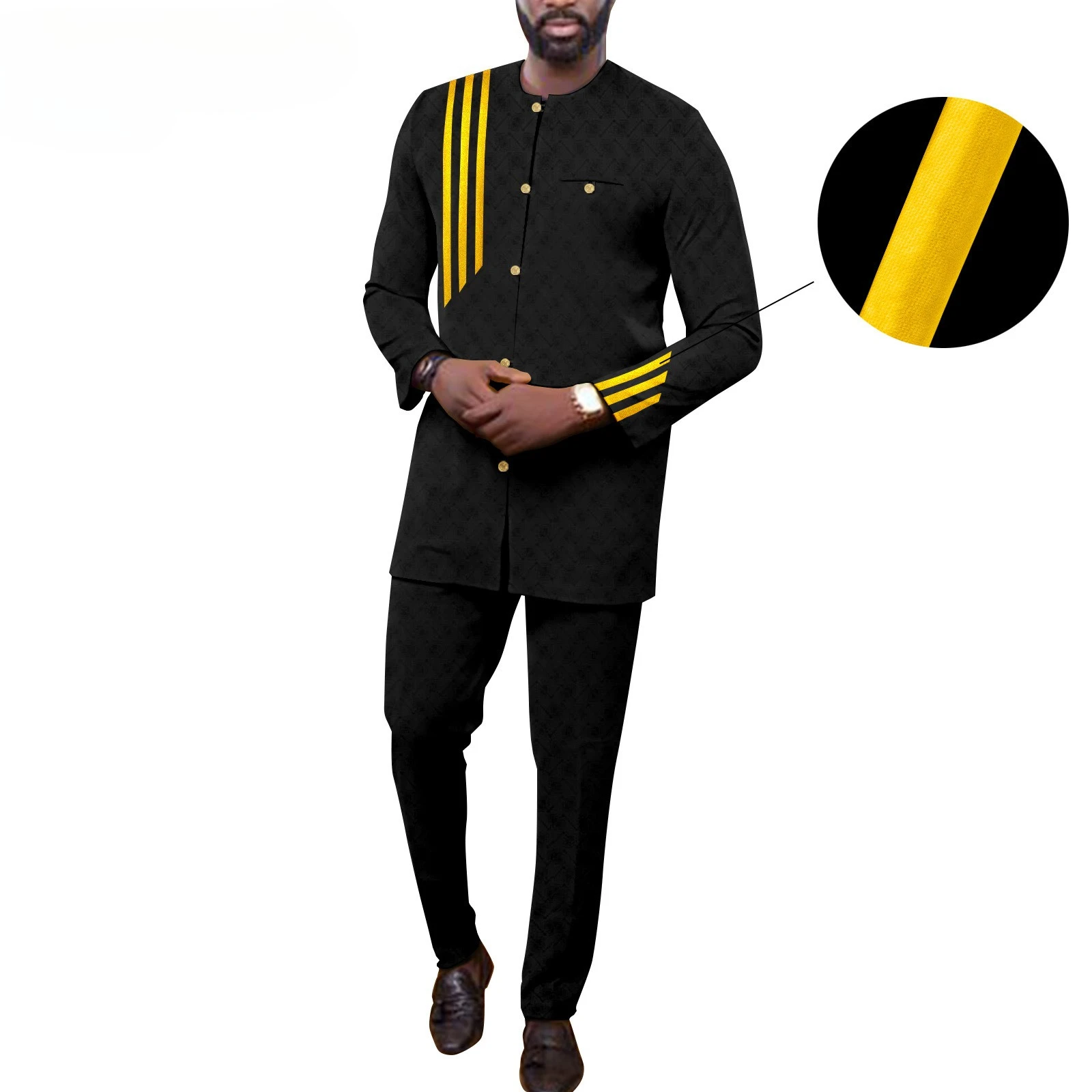 

New Casual and Fashionable Men's Spring/summer Two-piece Set From African Ethnic Style, Including A Suit for Men