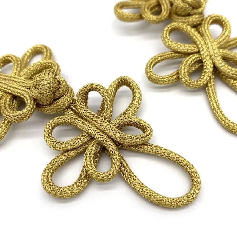 

39BB Chinese Knot Buttons Cheongsam Cloaks Clasp Cardigan Fasteners for Clothing Decor Handmade Cheongsam Fasteners