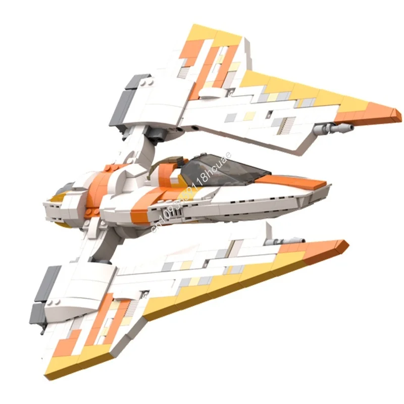746 pz MOC Mandalorian Protectorate Fang Fighter Modello di Costruzione Regalo Di Natale Blocchi Assemblare Giocattolo FAI DA TE Idea Educazione Compleanno
