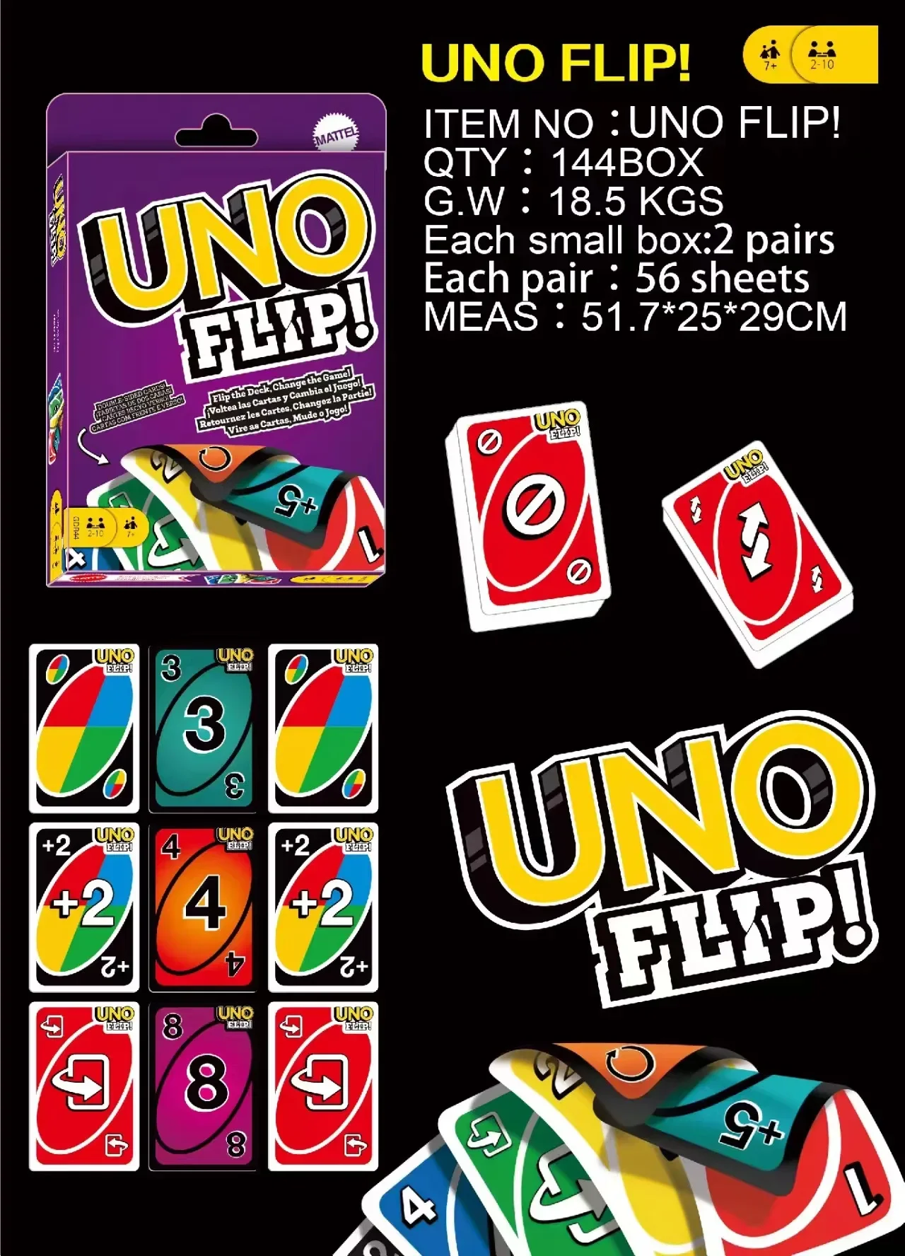 Mattel Games UNO Phase 10 Card Game for Family Night Featuring Tv Show Themed Graphics and a Special Rule for 2-10 Players