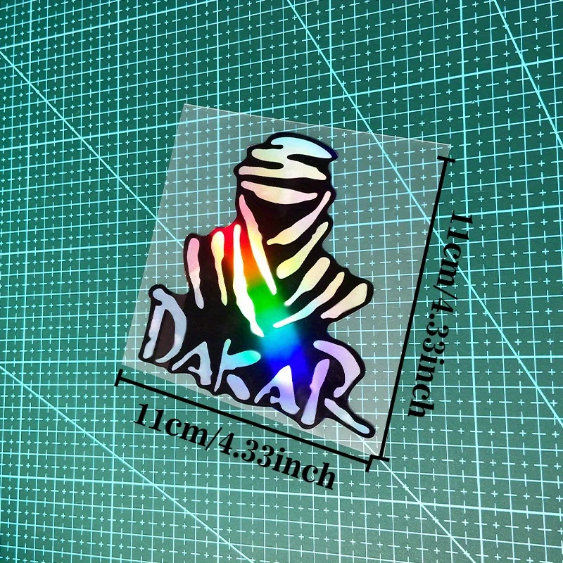 1PC Dakar Desert Rally Motocross Stickers Racing Style Waterproof for Motorcycle Front Fairing Fuel Tank Scooter Vinyl Decals image 2