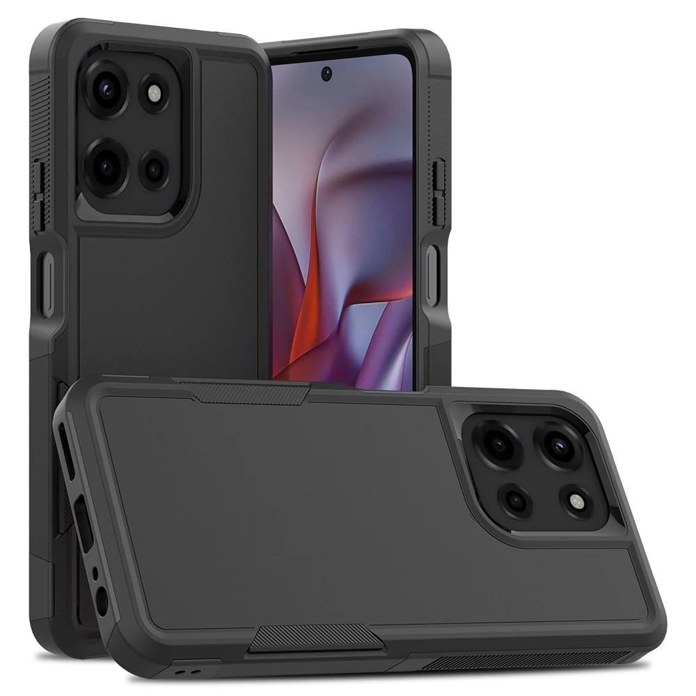 Fashion TPU/PC Case for Motorola Moto G 5G 2025 2024 2023 Shockproof Phone Cover Hybrid Armor Shell Stylish 2IN1 Protection