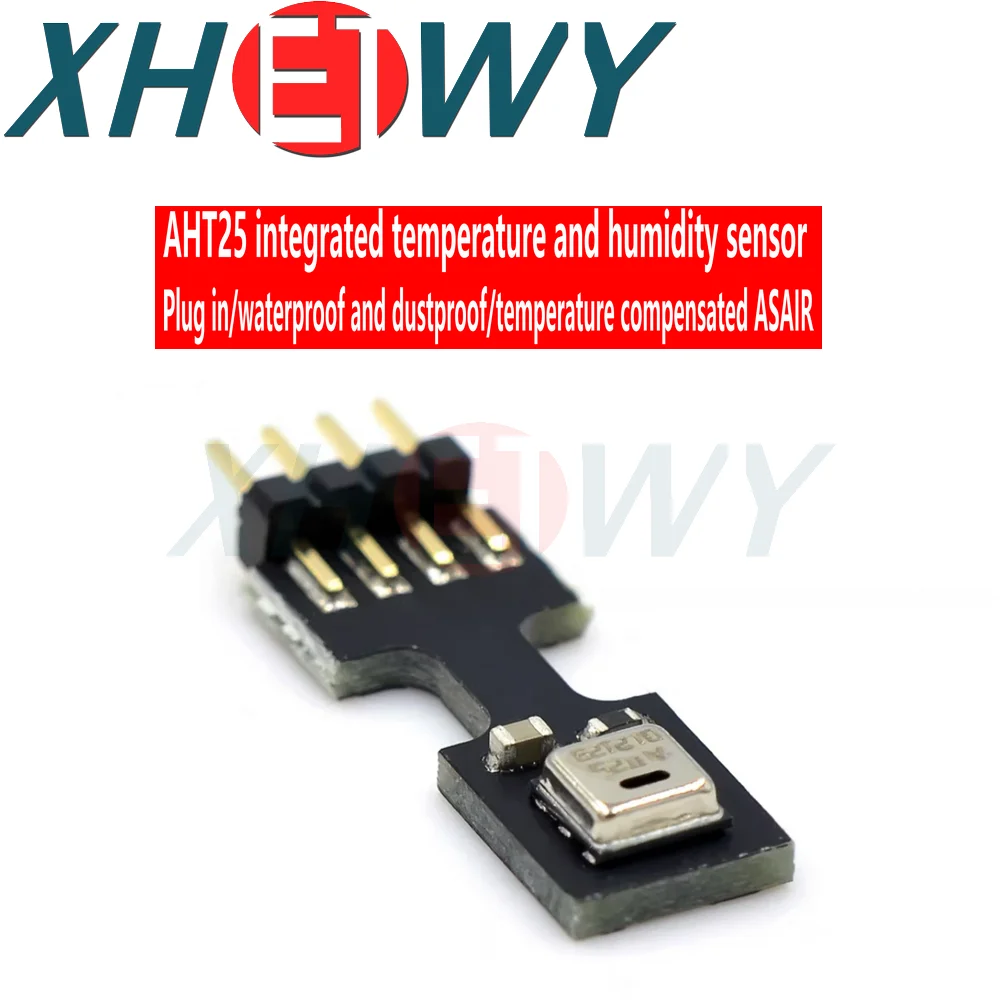 Sensor de temperatura y humedad integrado AHT25, enchufe, impermeable, a prueba de polvo, compensación de temperatura, ASAIR