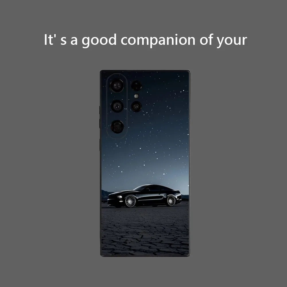 Cool Cars M-MustangS Phone Case For Samsung Galaxy S25 Ultra S22 S23 S24 Ultra S21 S20 5G Protective Soft Silicone TPU Funda