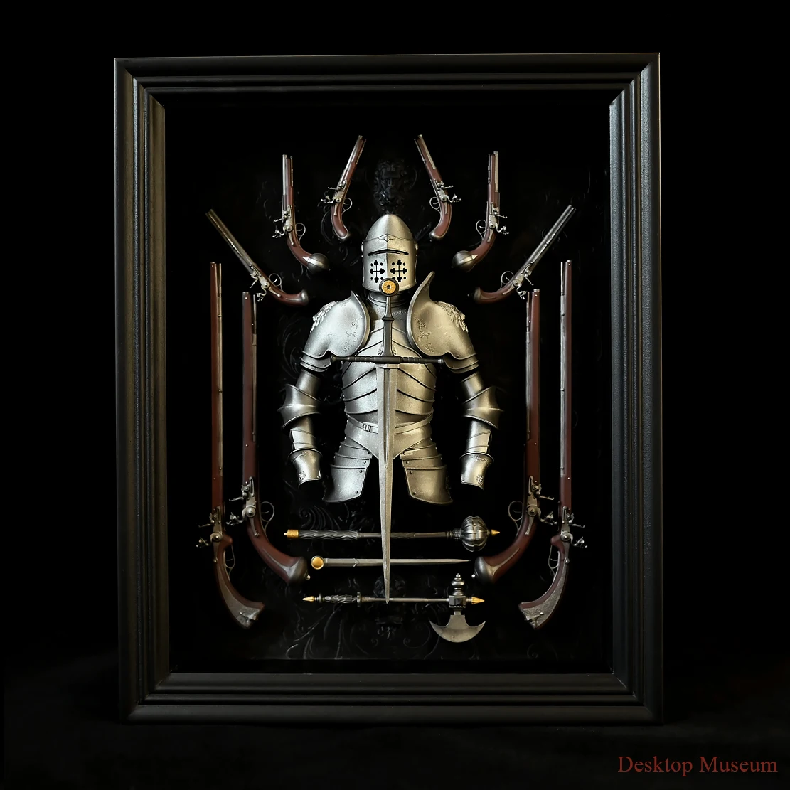 Desktop decoration, resin ornament, European knight armor photo frame  LTCP-359