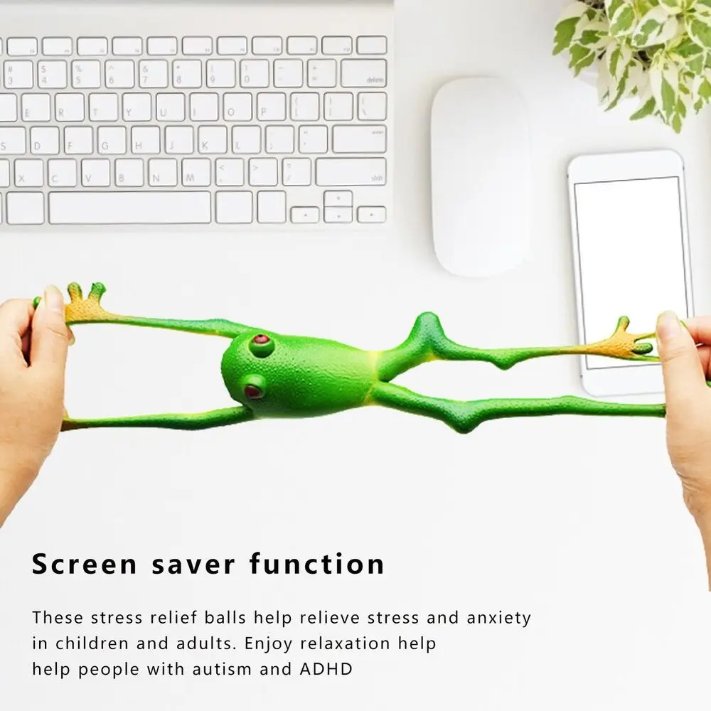 15*15cm Tricky Decompress Frog Toys Simulation Frog Model Soft Rubber Fake Frog Sensory Play Great Gift for Toddlers