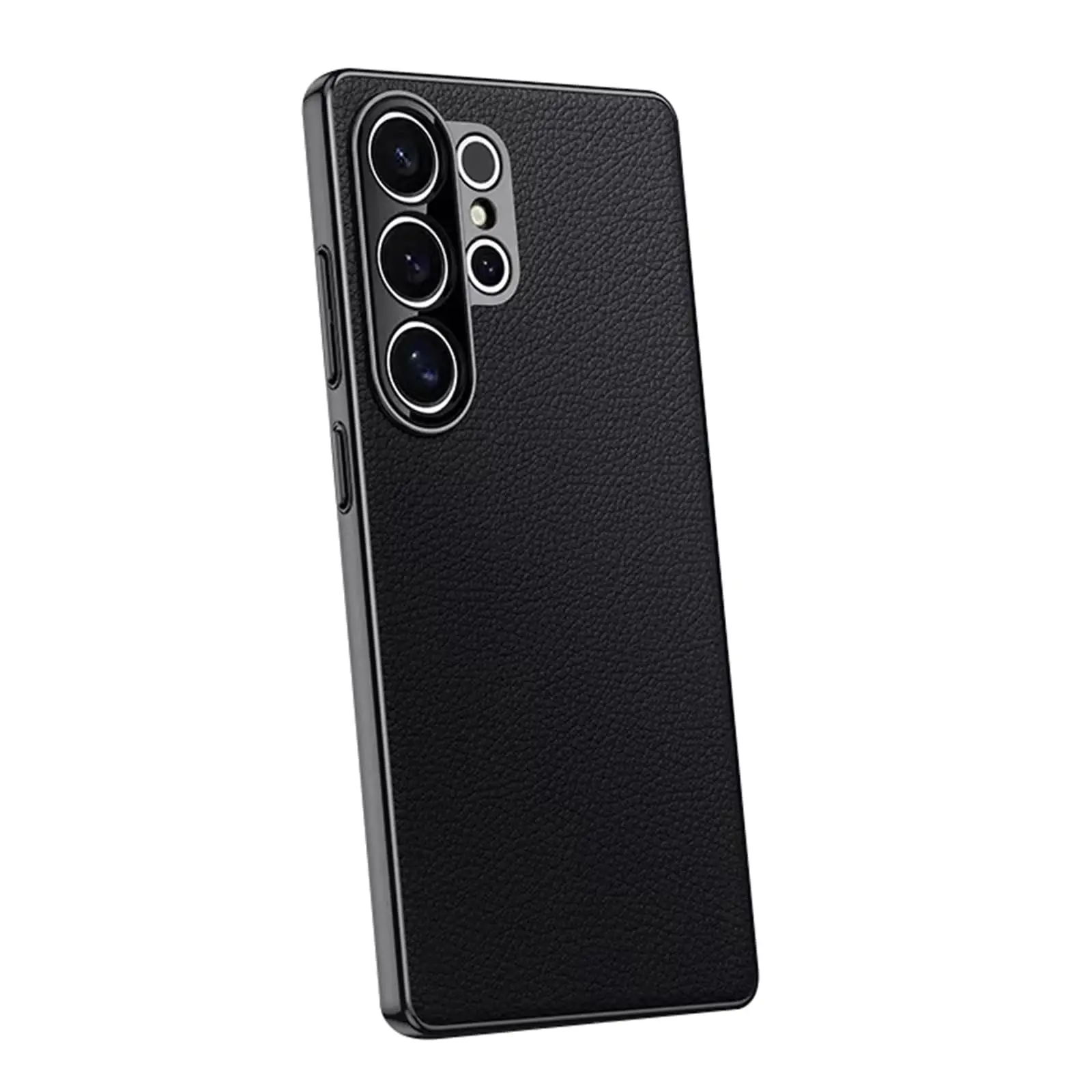 

For Samsung Galaxy S26 Ultra/S26 Plus/S26 Genuine Leather Case Electroplated Slim Cover Full Lens Protection Shockproof Phone