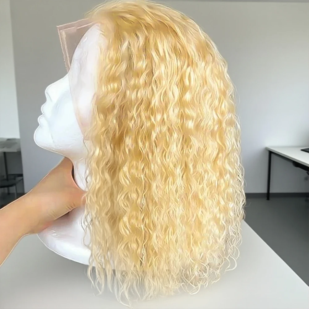 

Прозрачный короткий парик Боб с глубокой волной 613 HD Кружевной фронтальный парик 13x6 Парики из натуральных волос на кружеве для чернокожих женщин 250% Hd Парики на шнурке ﻿