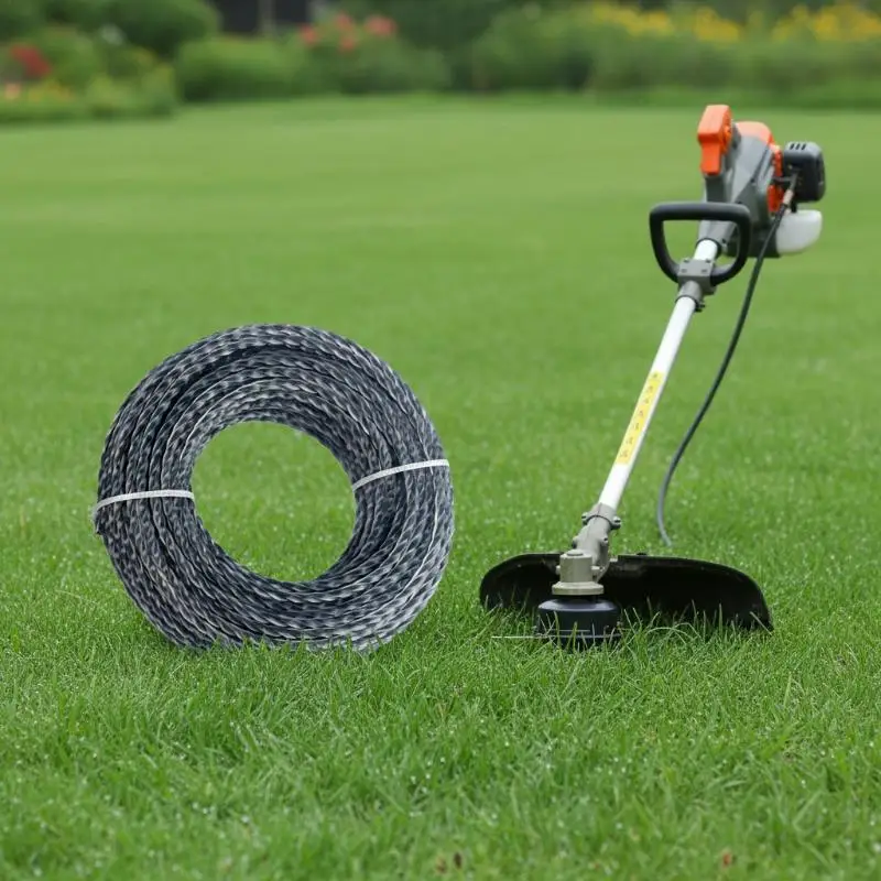 1 Roll Per Pack Core-Reinforced Grass Trimmer Line 2.0- 4.0mm X15m Line Spool For Garden Grass Mower Cutter Trimming Lines