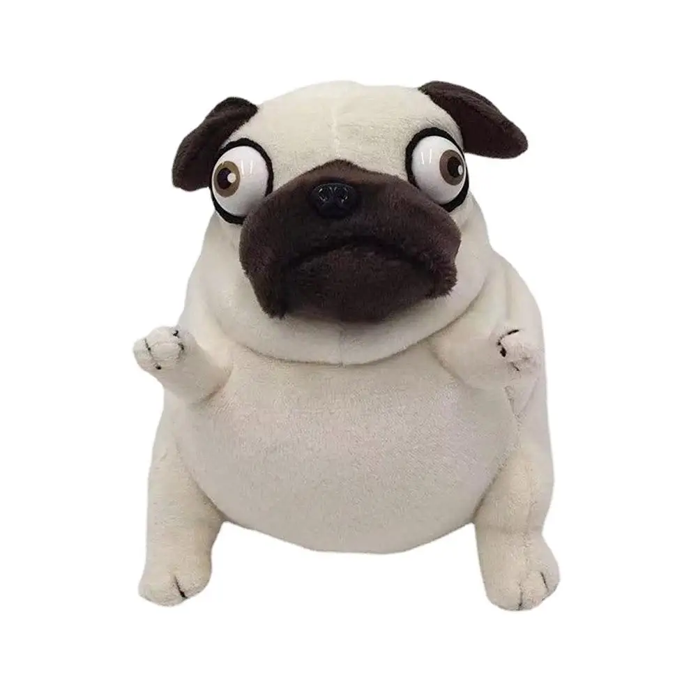 Kawaii Plüschtiere Hund der Elf Fett Mops sitzen Mops Hunde Spielzeug weiche ausgestopfte Puppen für Kinder Geburtstags geschenk Puppen y1y7