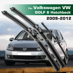 GREATROAD Wiper LHD&RHD Front & Rear Wiper Blades Set For VW GOLF 6 Hatchback 2009 - 2012 Windshield Windscreen Window Brushes