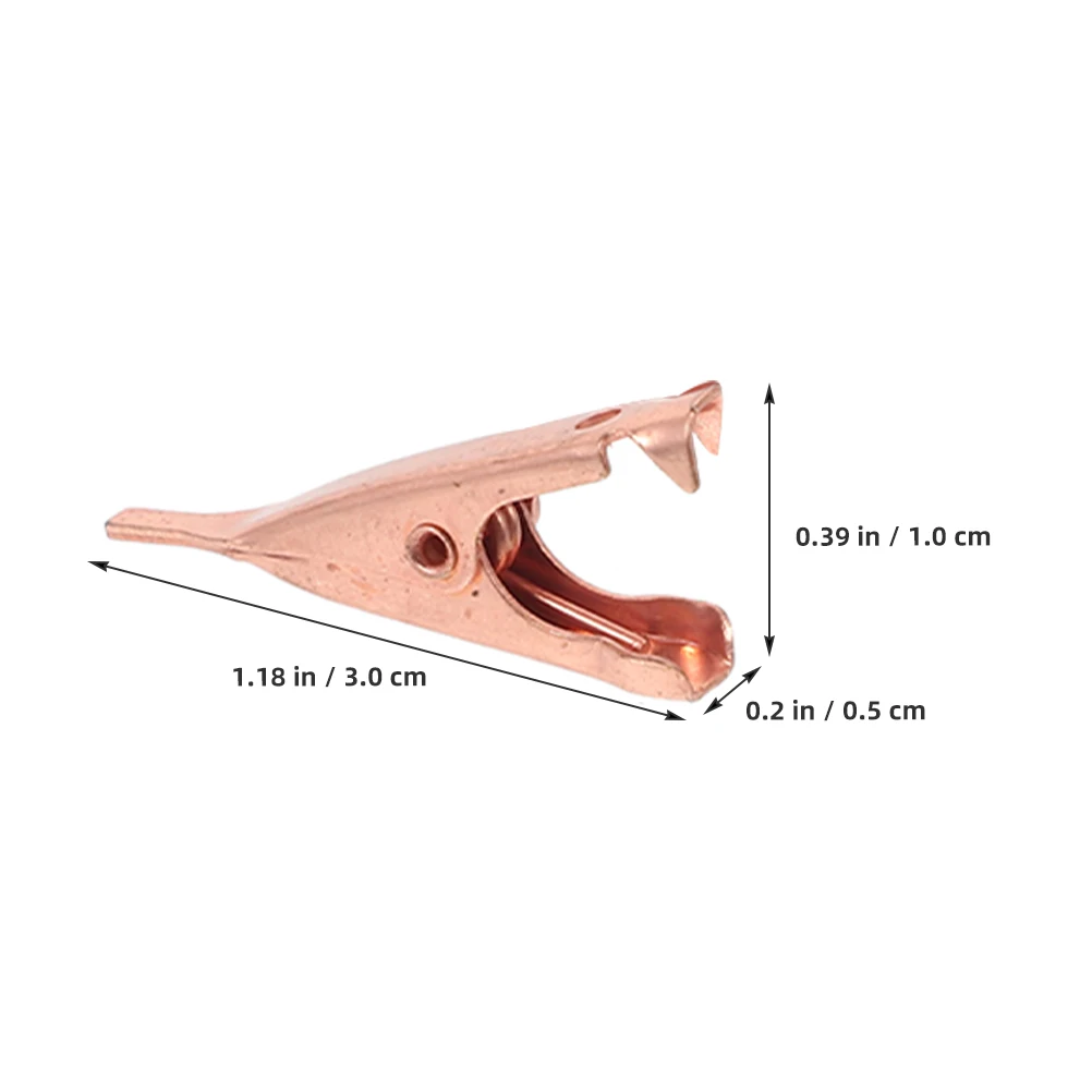 

10pcs Copper Test Clip Alligator Electrical Wire Connector Lab Equipment Soldering Clamps Temporary Wiring Solution Hardware