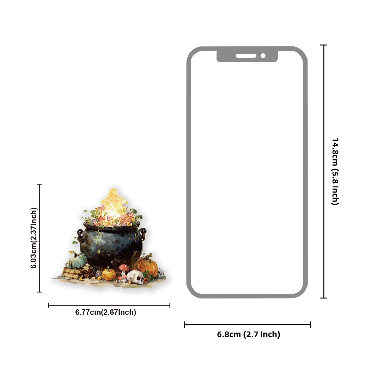 Etori Life Starburst Ferramentas de Bruxaria Retro Bonito Item Mágico Padrão Pacote de Adesivos DIY Scrapbooking Suprimentos, Entusiastas Mágicas, Álbuns de Fotos, Decoração de Quarto, Sacos de Papel de Presente para Crianças, Papelaria de Estudante, Adesivos de Brinquedo, Artesanato Die-Cut