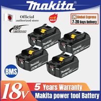 100% Original Makita Rechargeable Battery, Replaceable LED Lithium-ion, 6.0Ah 18V BL1860B BL1860 BL1850 BL1830 BL1815