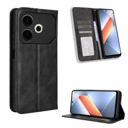 Dla Tecno Pova 6 Neo etui z klapką portfel ze skóry PU etui ochronne na karty książki Fundas dla Tecno Pova 6 Neo etui 6.78