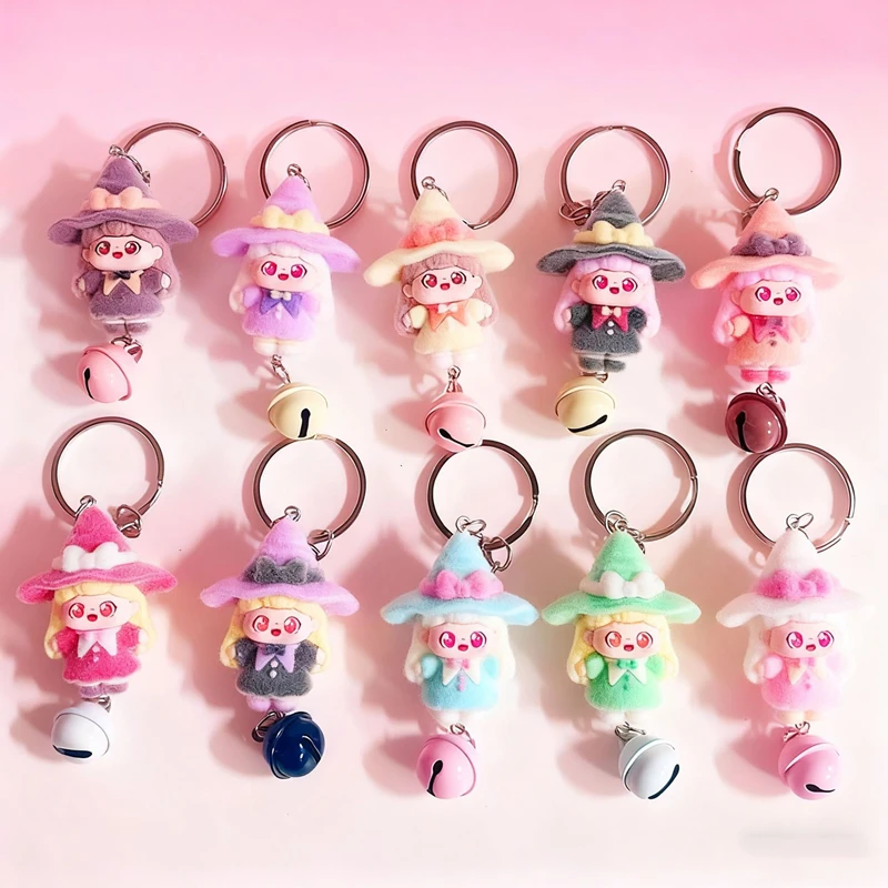 

Новый мультфильм милая кошачья голова девушка милая кукла флоковая кукла ручной работы DIY кулон брелок набор подарок