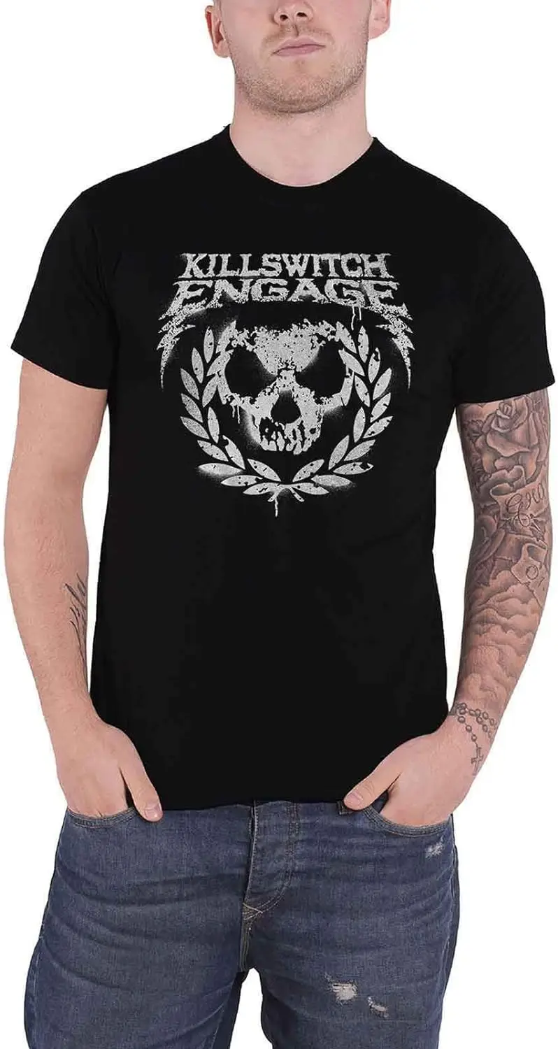 Killswitch Engage Men's Skull Spraypaint T-Shirt XX-Large Black