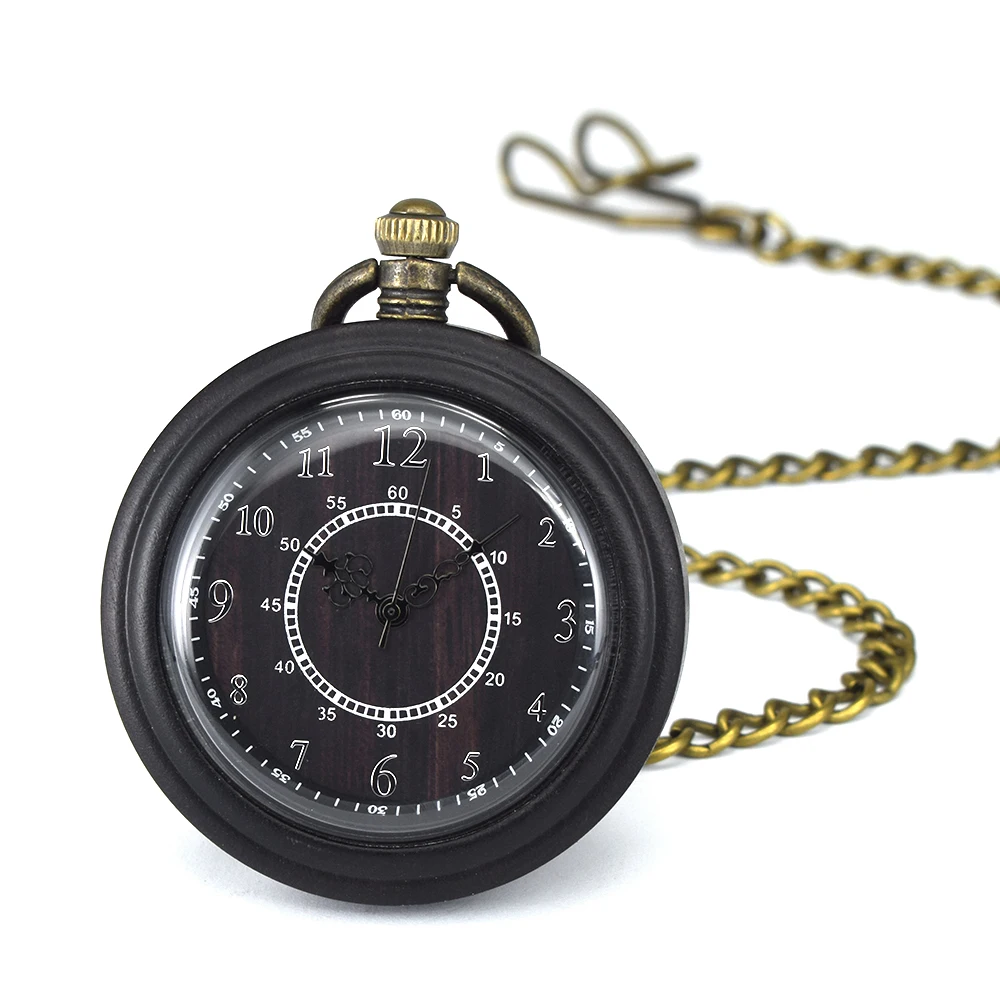 

Wooden Pocket Watch,Customized Wooden Pocket Watches for Men Handmade Bamboo Wood Analog Quartz Custom Pocket Watch with C