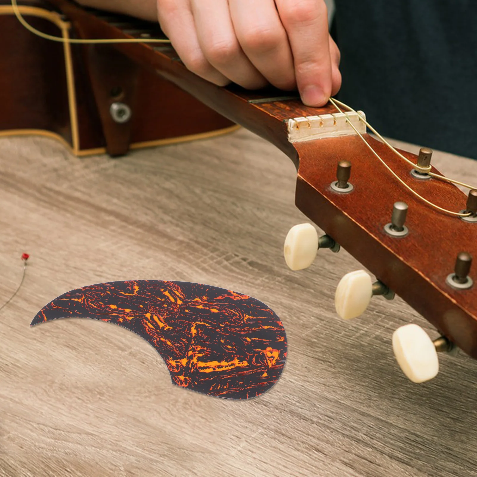 1 قطعة ذاتية اللصق الصوتية الغيتار Pickguard السليلويد البلاستيكية استبدال مكافحة لوحة أجزاء 128 مللي متر الغيتار الملحقات